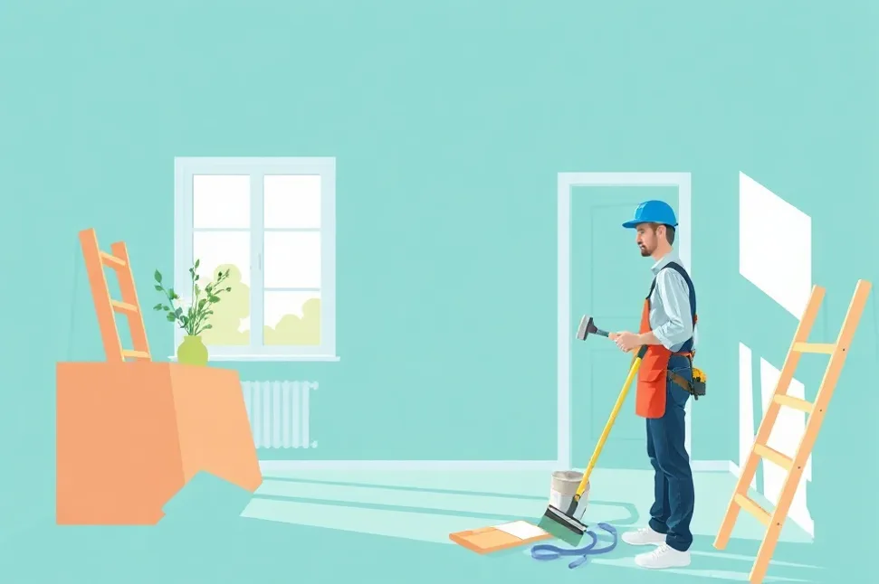 Intérieur rénové après travaux de peinture à La Garenne-Colombes