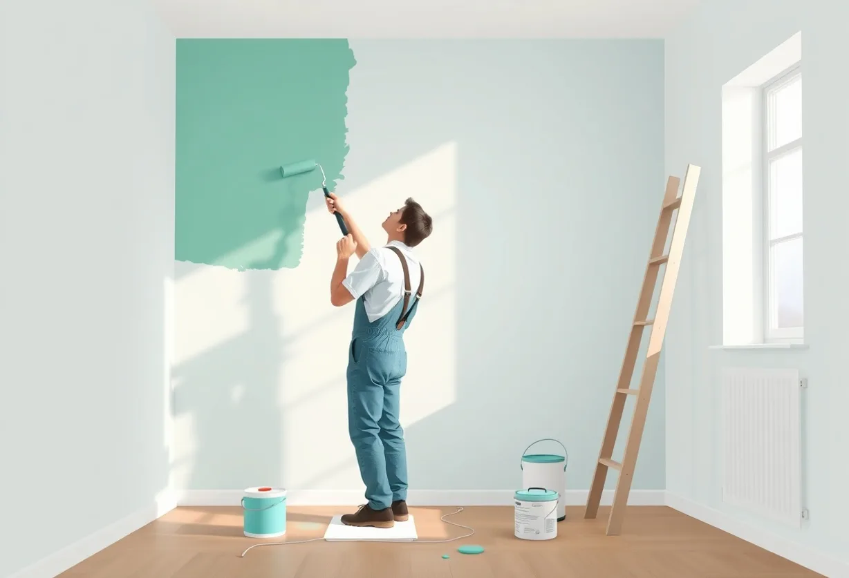 Peintre La Garenne-Colombes 92250 en intervention sur un chantier